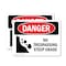 Signmission No Trespassing Steep Grade Danger Sign, Plastic, 10in W x 7in L, 2PK OS-2PACK-DS-P-710-L-1785 - alternate 1